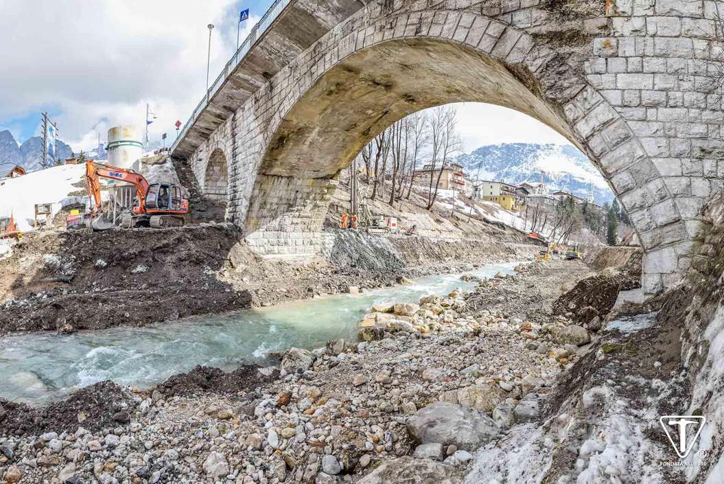 Impresa Silvio Pierobon - Realizzazioni - Torrente Boite | Cortina d’Ampezzo