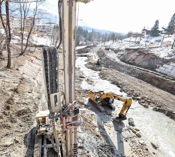 Impresa Silvio Pierobon - Realizzazioni - Torrente Boite | Cortina d’Ampezzo